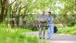 中国哪一年进入人口老龄化社会