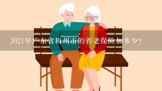 2021年广东省梅州市的养老保险加多少？
