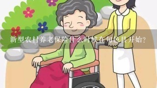 新型农村养老保险什么时候在旬邑县开始？