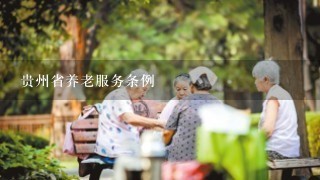 贵州省养老服务条例