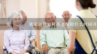 安𡽪省定远县农村养老保险什么时间开始实施的？