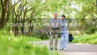 2021山东农村老人60岁养老补贴标准？